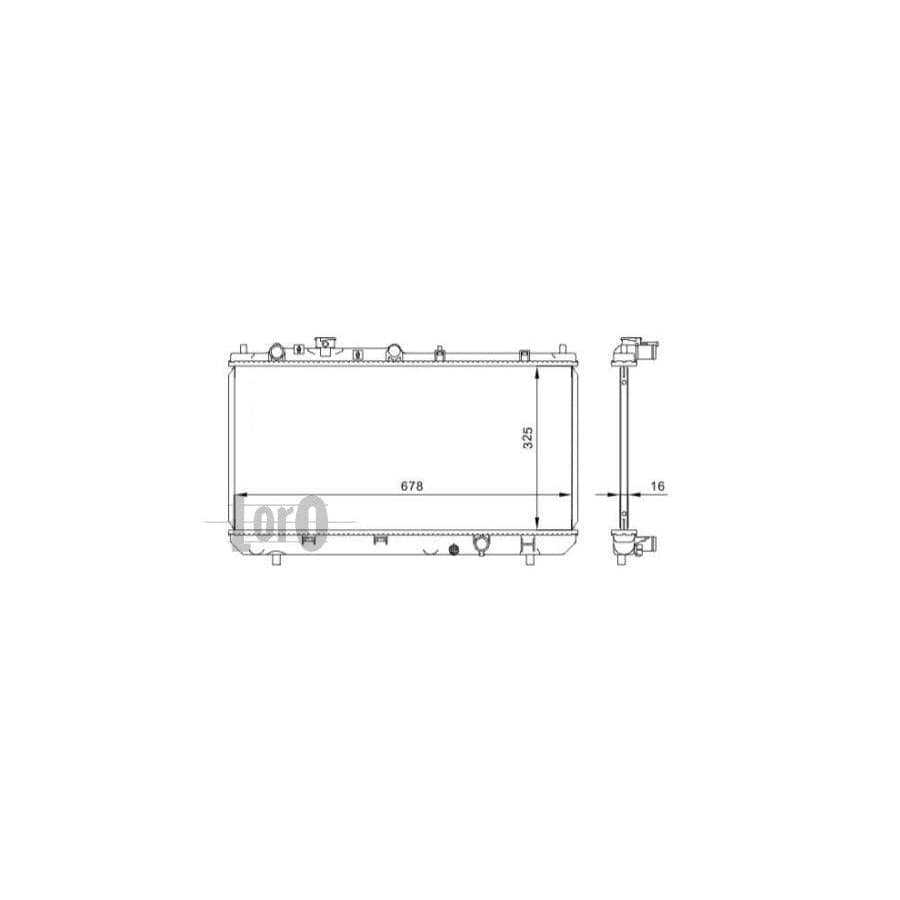 Abakus 0300170006 Engine Radiator for Mazda 323