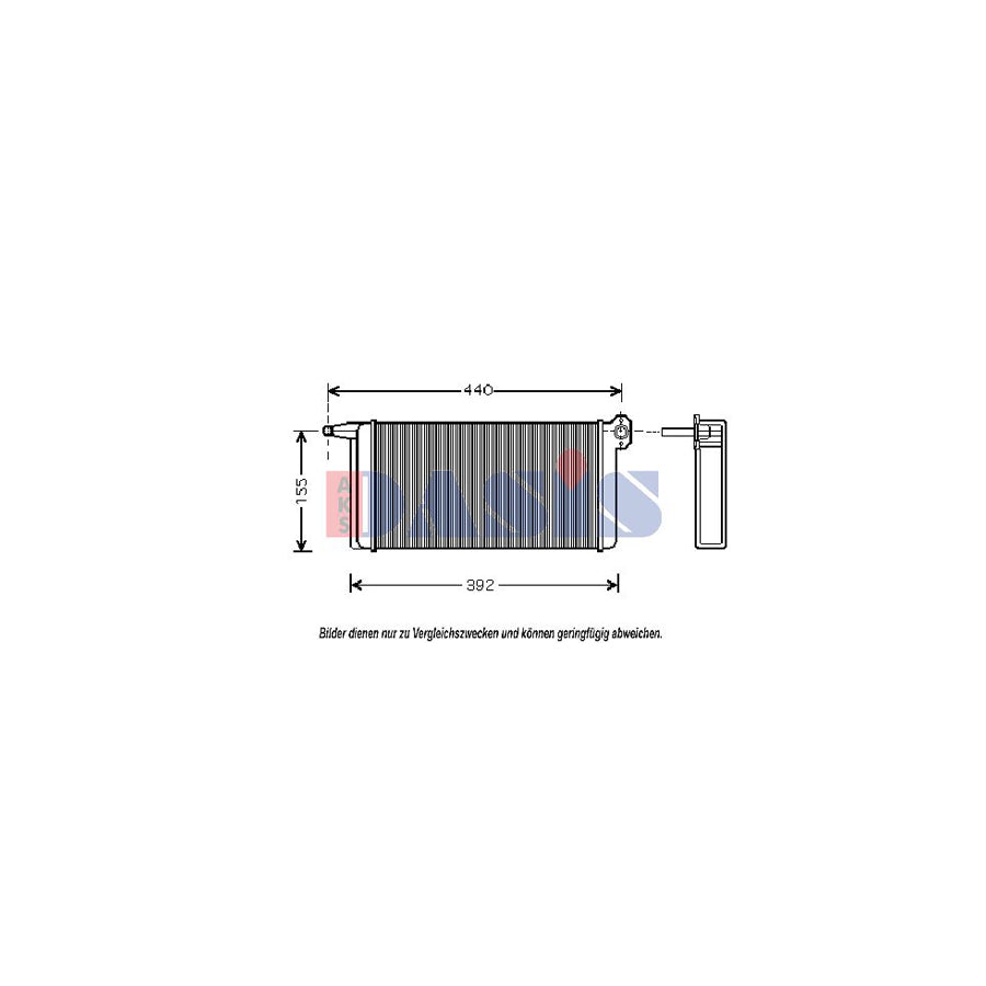 AKS Dasis 139140N Heater Matrix