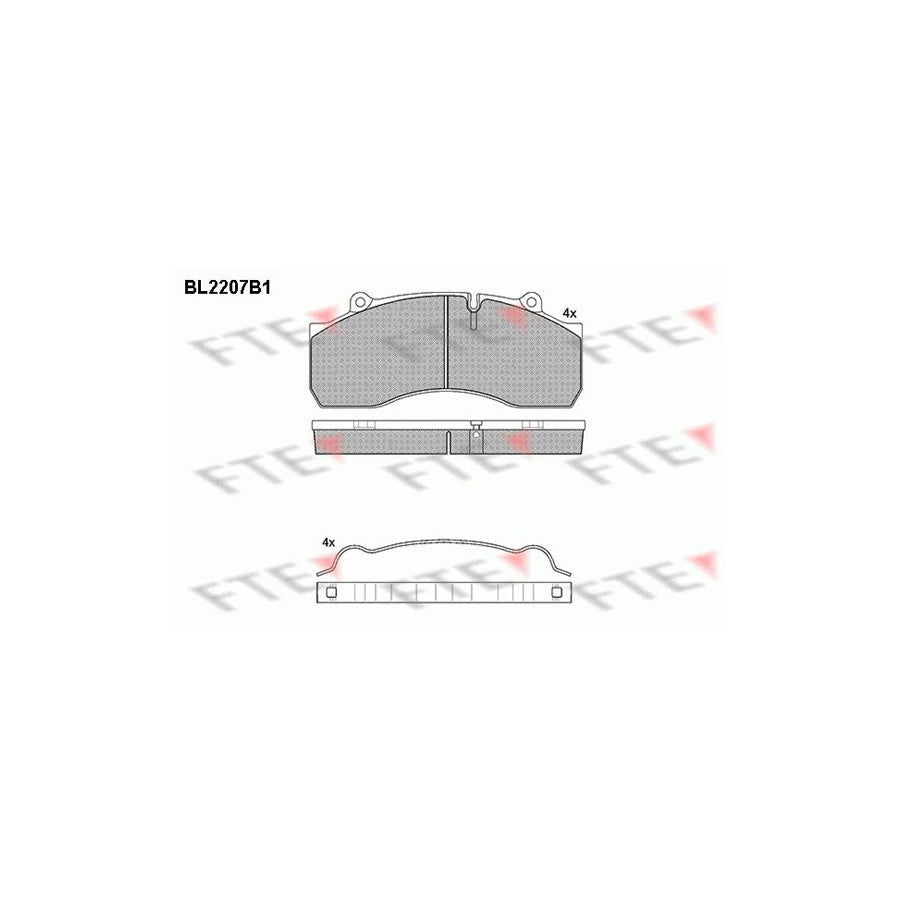 FTE Bl2207B1 Brake Pad Set