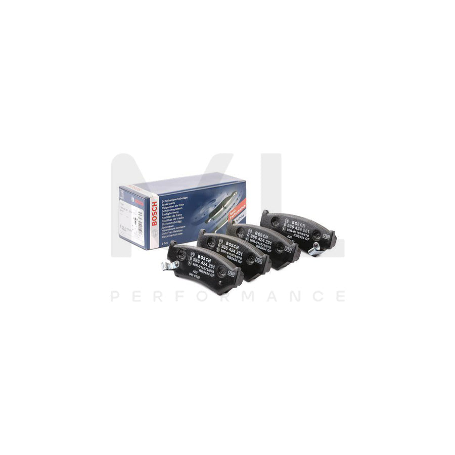Bosch 0986424251 Brake Pad Set With Acoustic Wear Warning BP121 | ML Performance Car Parts