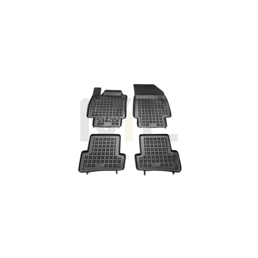 REZAW PLAST Tailored 201906 Floor mat set for RENAULT CLIO Elastomer, Front and Rear, Quantity: 4, Black