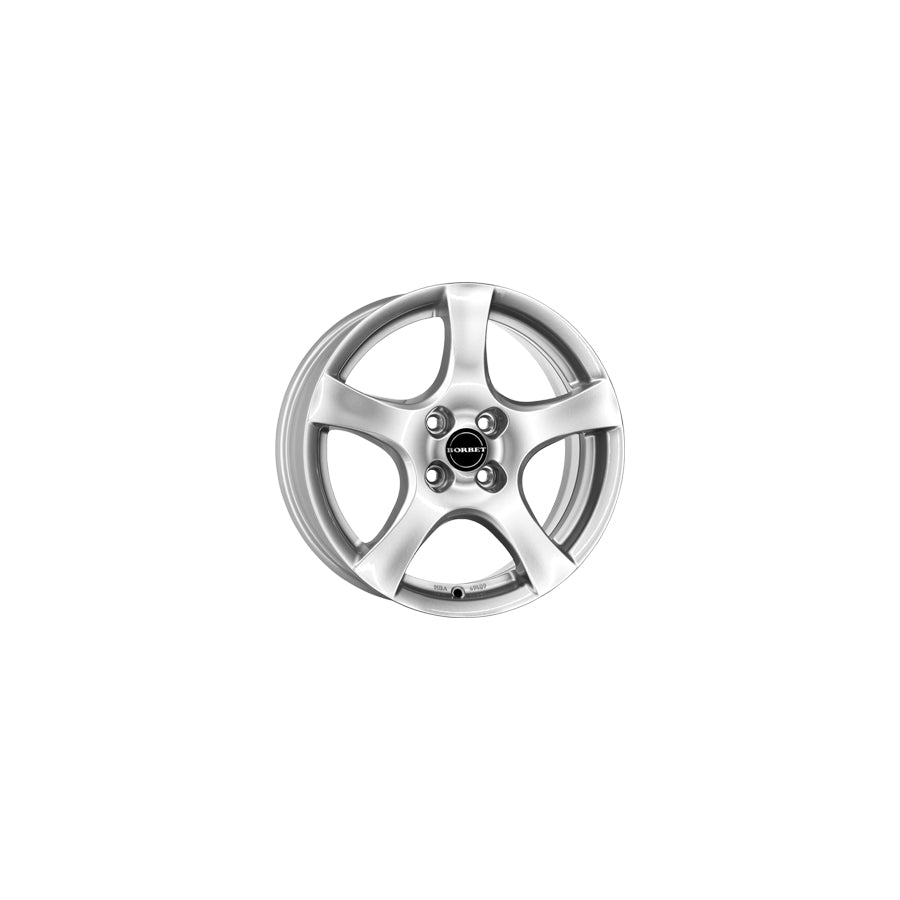 Borbet F 6.5x16 ET25 F 65625108465,1BS/T Brilliant Silver Wheel