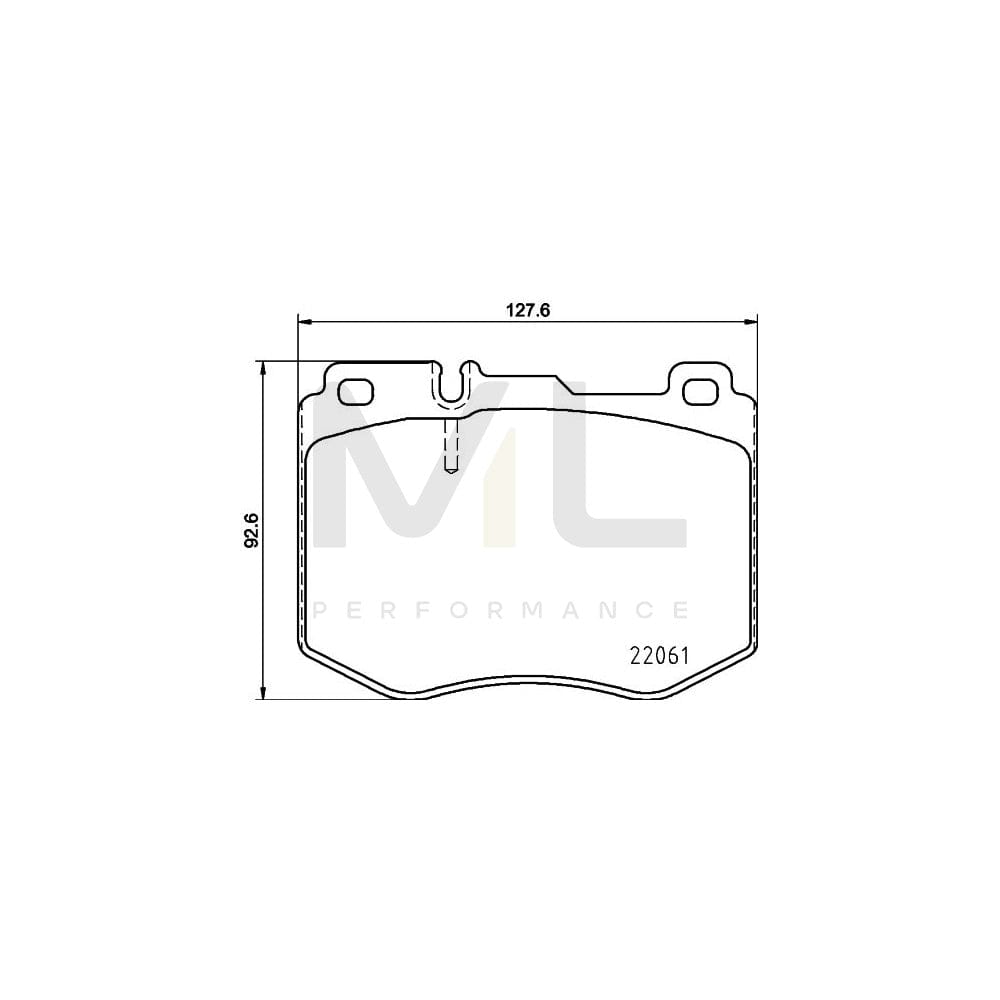 Hella 8DB 355 021-671 Brake Pad Set Prepared For Wear Indicator