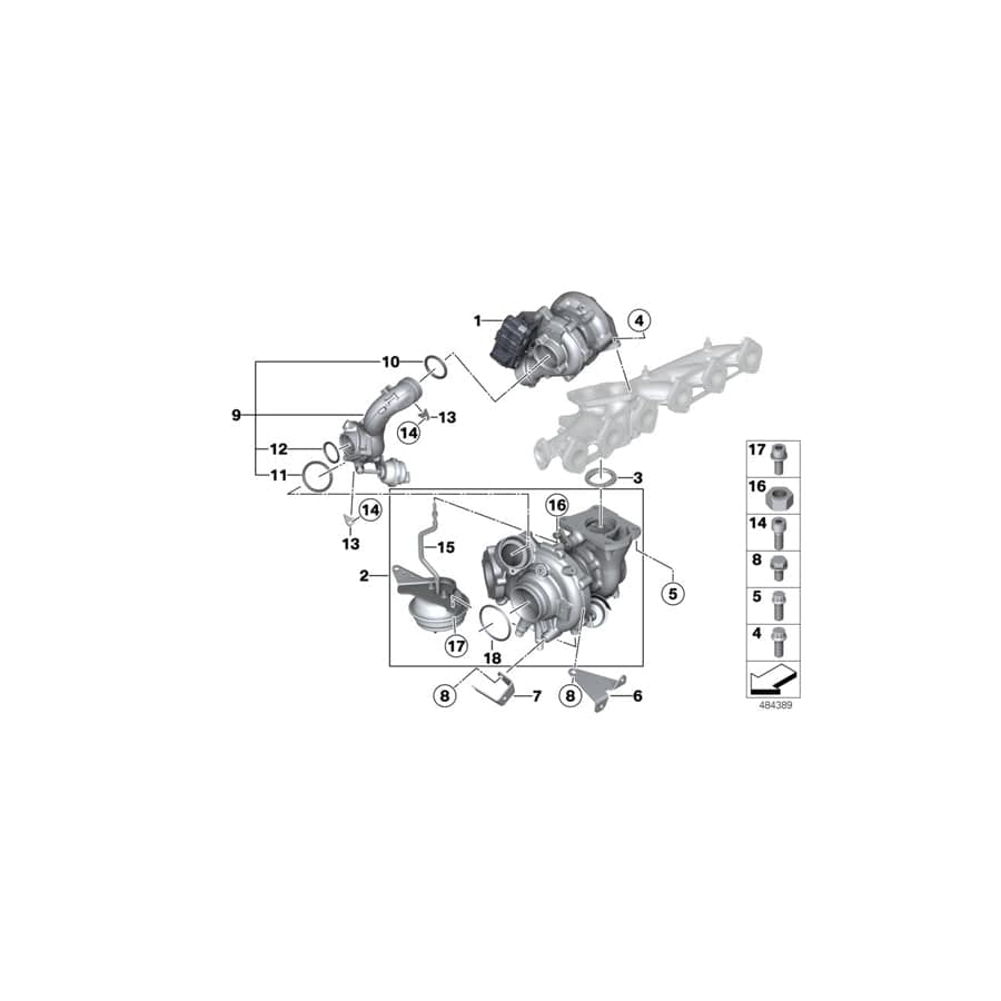 Genuine BMW 11657805468 F01 F07 F16 Support (Inc. 535dX, 435dX & 535d) | ML Performance UK Car Parts