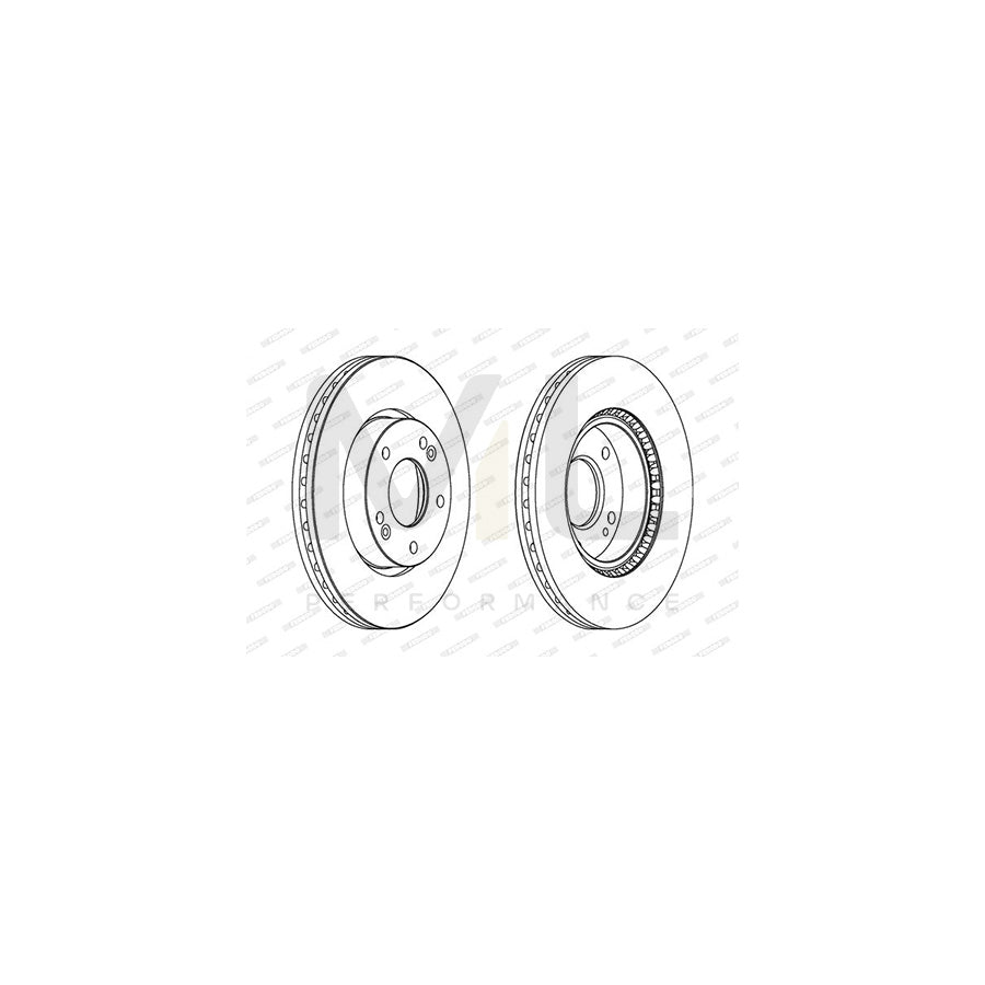 FERODO PREMIER DDF1300 Brake Disc Vented, without bolts/screws | ML Performance Car Parts