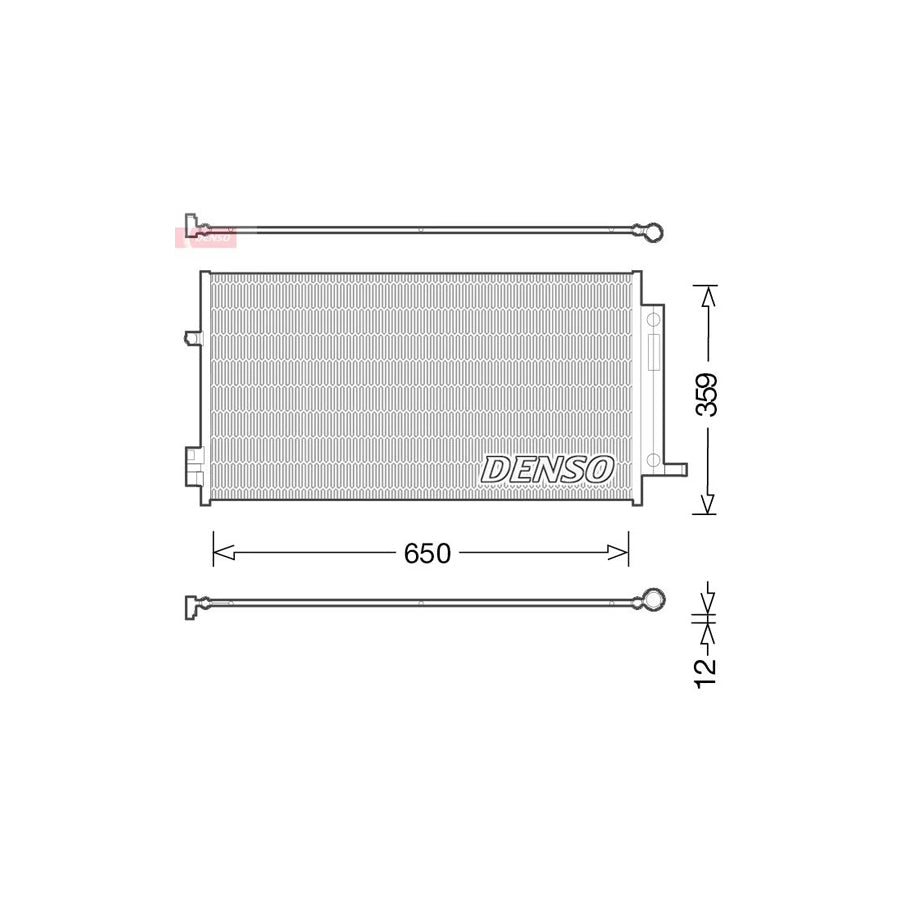 DENSO DCN06016 Air Conditioning Condenser