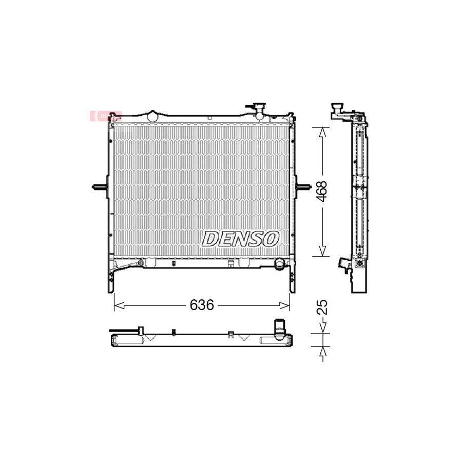 DENSO DRM43001 Engine Radiator for KIA Sorento I (Jc)