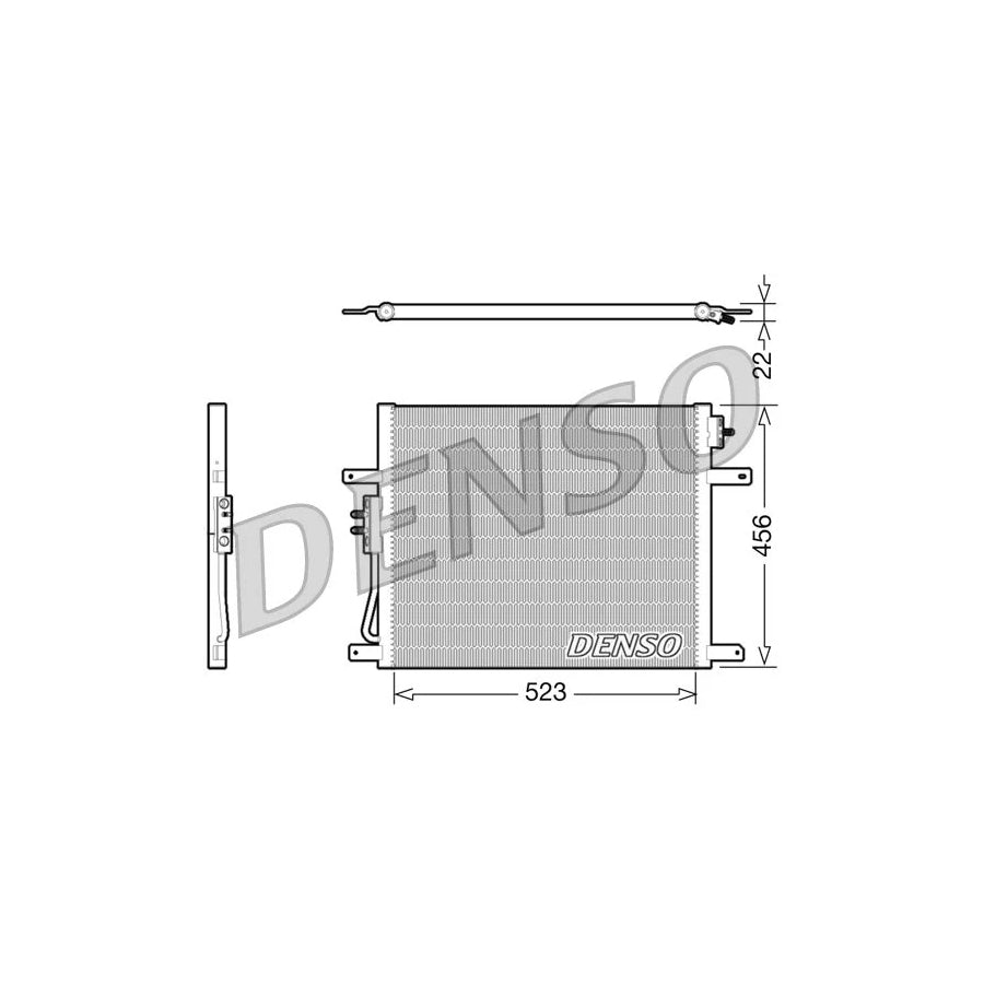 DENSO DCN06008 Air Conditioning Condenser for Jeep Grand Cherokee