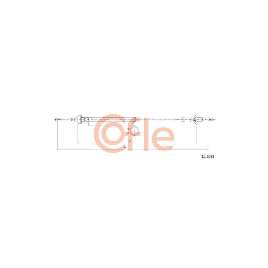Cofle 15.2088 Clutch Cable for Ford Escort