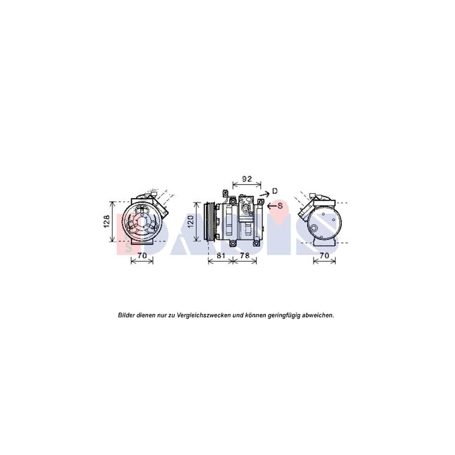 AKS Dasis 851935N Compressor, Air Conditioning