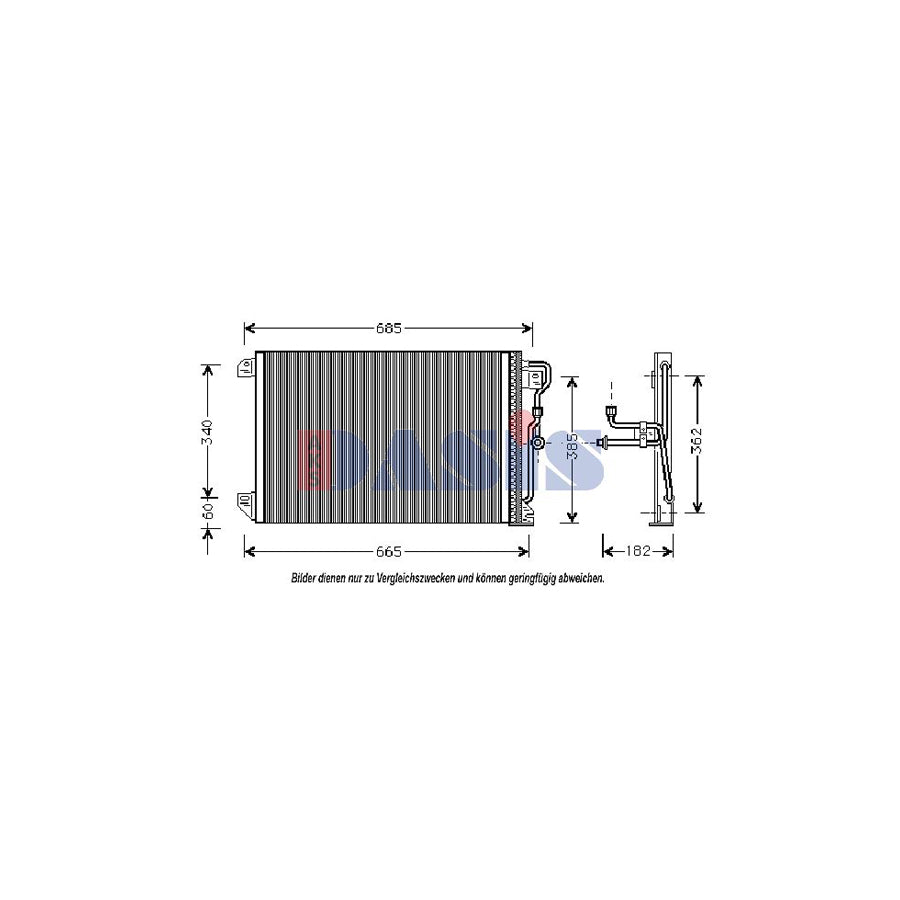 AKS Dasis 522640N Air Conditioning Condenser for Jeep Grand Cherokee