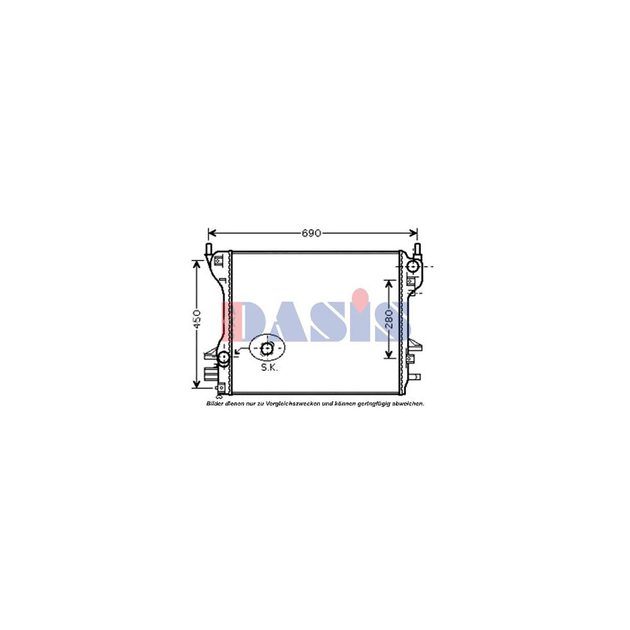 AKS Dasis 885864N High Pressure Line, Air Conditioning