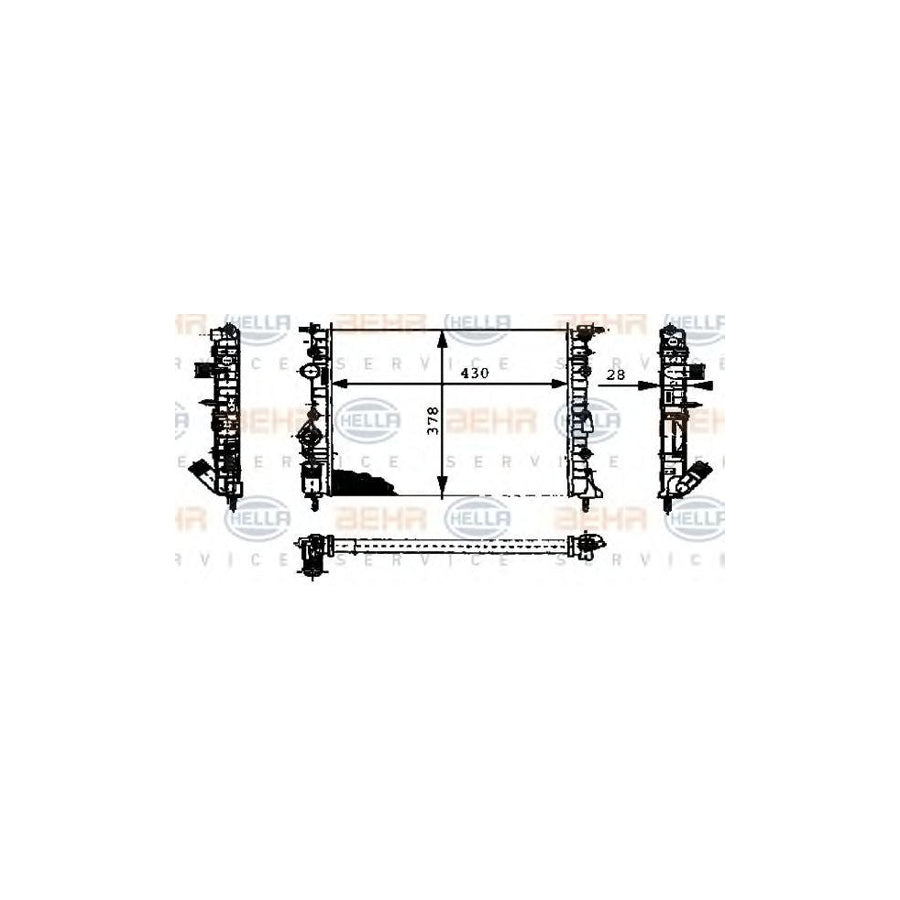 Hella 8MK 376 716-161 Engine Radiator
