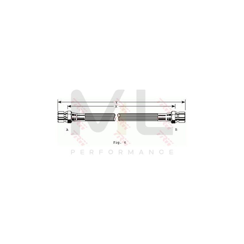 TRW PHA123 Brake Hose 240mm, M10x1 | ML Performance Car Parts