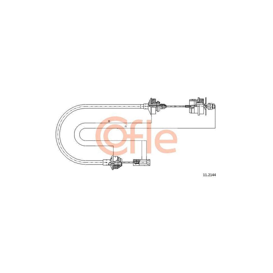 Cofle 11.2144 Clutch Cable for Citroen Zx
