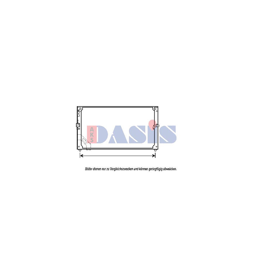AKS Dasis 213590N Air Conditioning Condenser for Toyota Corolla