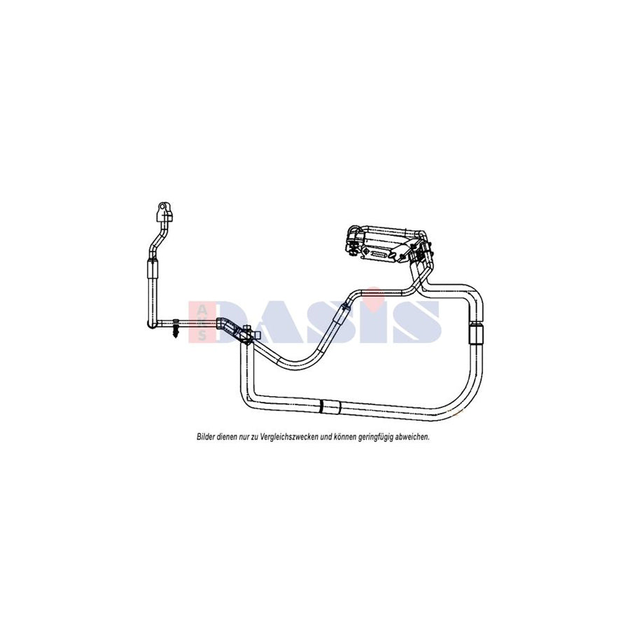 AKS Dasis 885874N High- / Low Pressure Line, Air Conditioning for Ford Transit