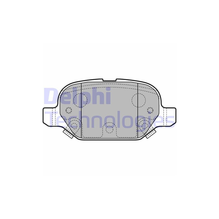 Delphi Lp2761 Brake Pad Set For Fiat Panda Iii Hatchback (312, 319)