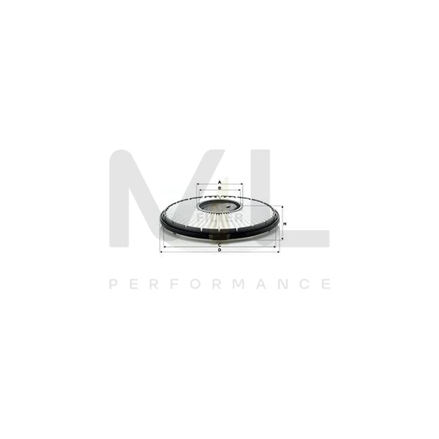 MANN-FILTER C 2226 Air Filter for DAIHATSU Cuore / Mira III (L201) Filter Insert