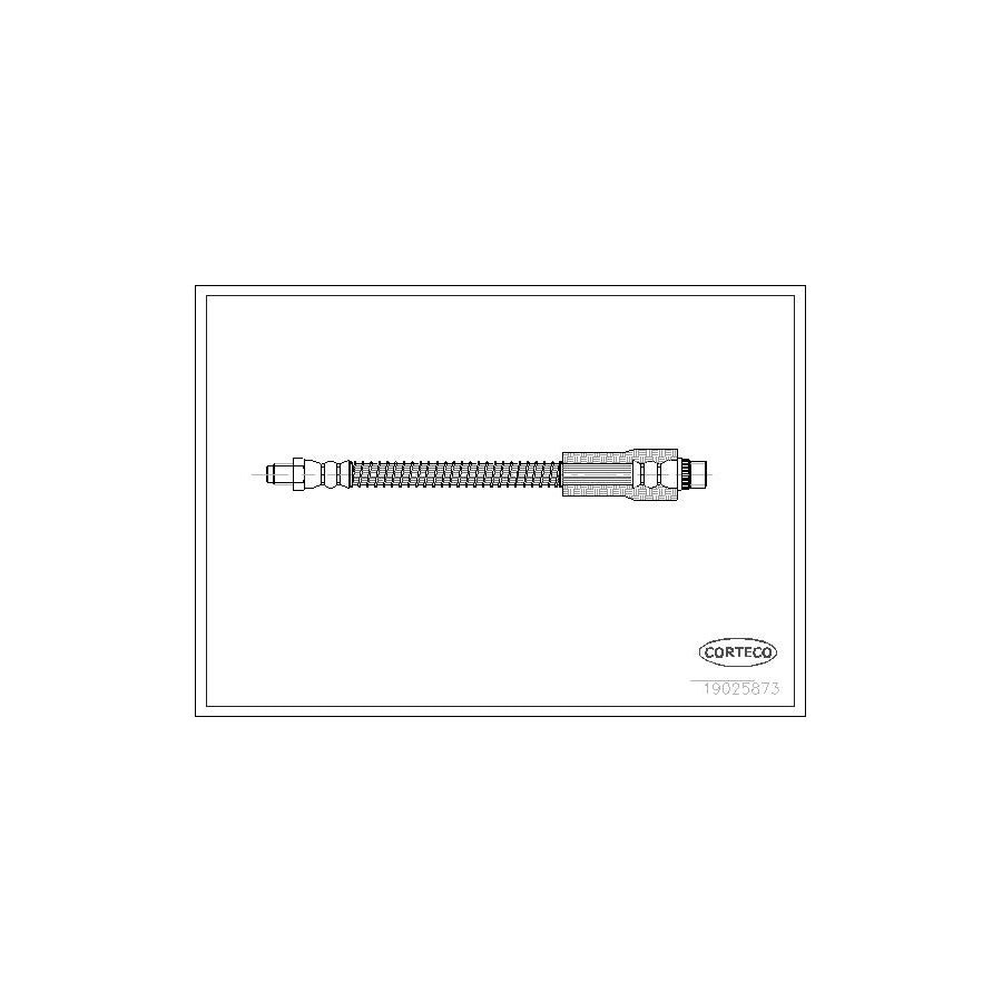 Corteco 19025873 Brake Hose for Peugeot 206