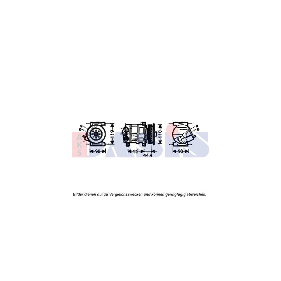 AKS Dasis 851938N Compressor, Air Conditioning