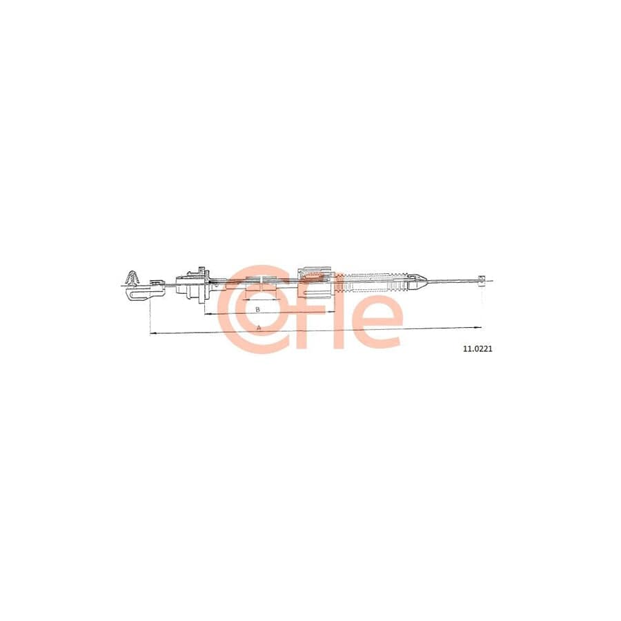 COFLE 11.0221 Throttle Cable