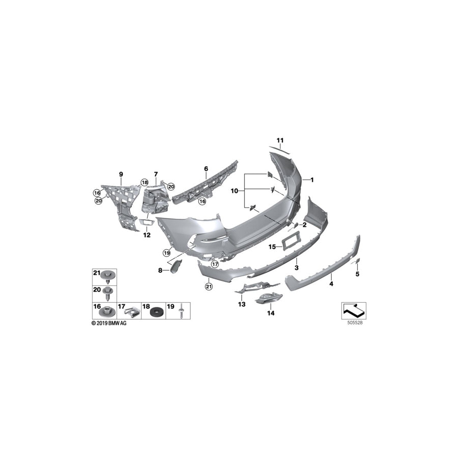 Genuine BMW 51128737583 G06 Absorber Funnel, Left (Inc. X6) | ML Performance US Car Parts