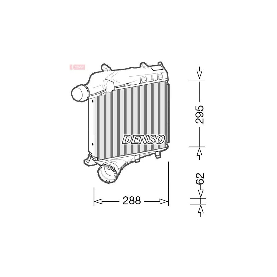 DENSO DIT28021 Intercooler for Porsche Cayenne (92A)