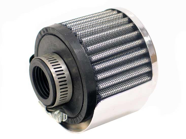 K&N Engineering K&N 1in Flange ID x 3in OD x 2.5in Height Clamp On Crankcase Vent Filter