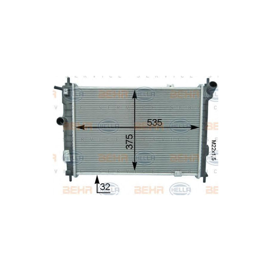 Hella 8MK 376 716-091 Engine Radiator