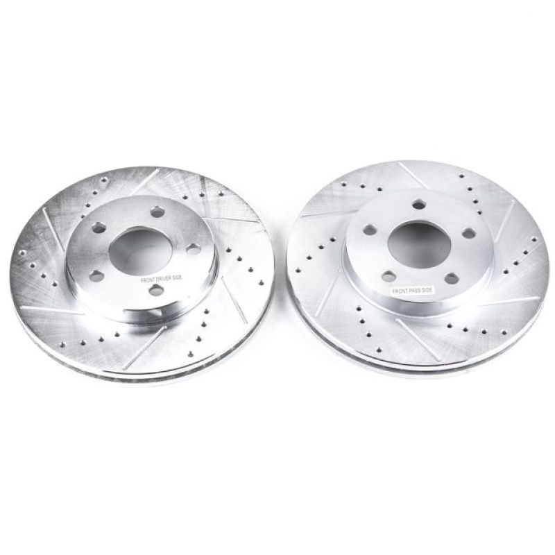 PowerStop Power Stop 07-10 Chevrolet Cobalt Front Evolution Drilled & Slotted Rotors - Pair