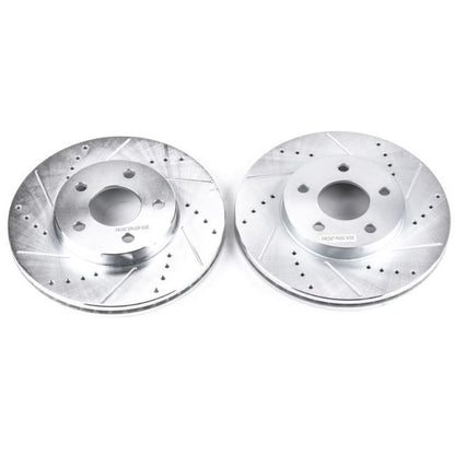 PowerStop Power Stop 07-10 Chevrolet Cobalt Front Evolution Drilled & Slotted Rotors - Pair