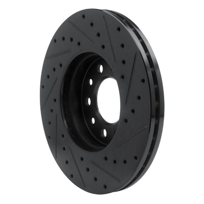 R1 Concepts R1 99-03 Ford Windstar Front Left Drilled & Slotted Black Brake Rotor