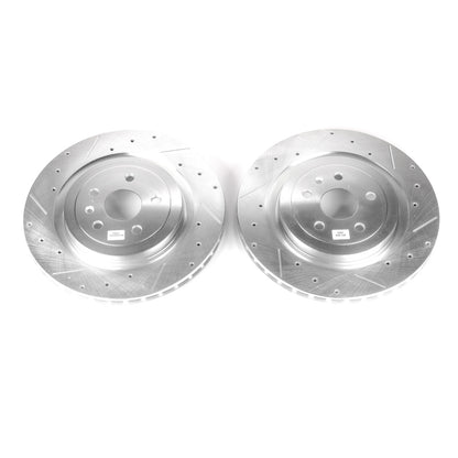 PowerStop Power Stop 09-18 Cadillac CTS Rear Evolution Drilled & Slotted Rotors - Pair