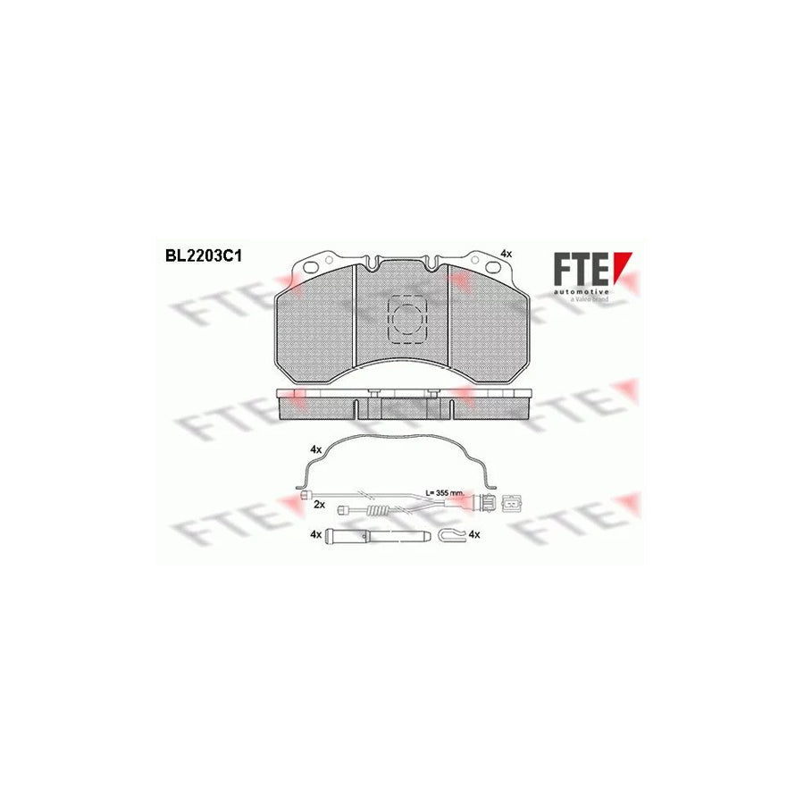 FTE Bl2203C1 Brake Pad Set