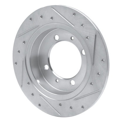 R1 Concepts R1 00-07 Mitsubishi Space Star (Mexico) Rear Left Drilled & Slotted Silver Brake Rotor