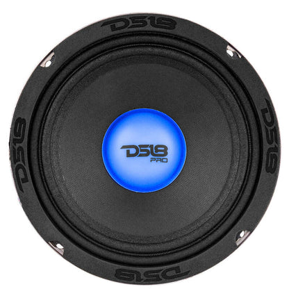 DS18 6.5in 250 Watts RMS 4 ohm Mid-Range Loudspeaker w/ RGB Dust Cap