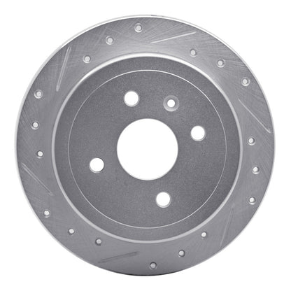 R1 Concepts R1 99-02 Daewoo Nubira Rear Right Drilled & Slotted Silver Brake Rotor