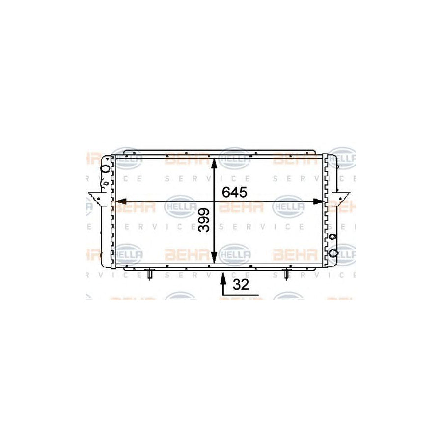 Hella 8MK 376 716-081 Engine Radiator