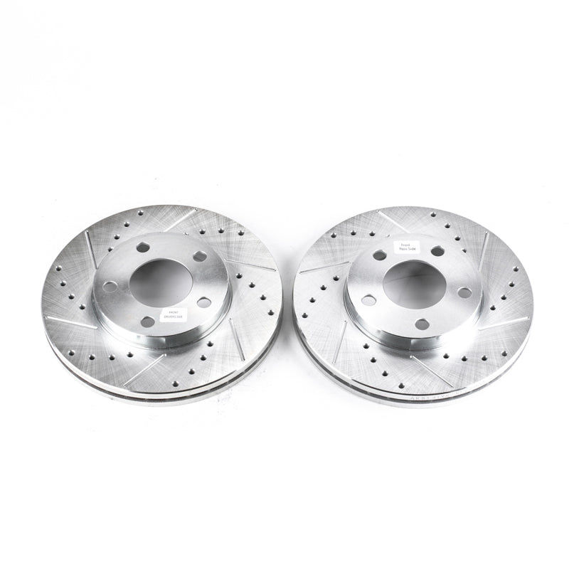 PowerStop Power Stop 94-04 Ford Mustang Front Evolution Drilled & Slotted Rotors - Pair