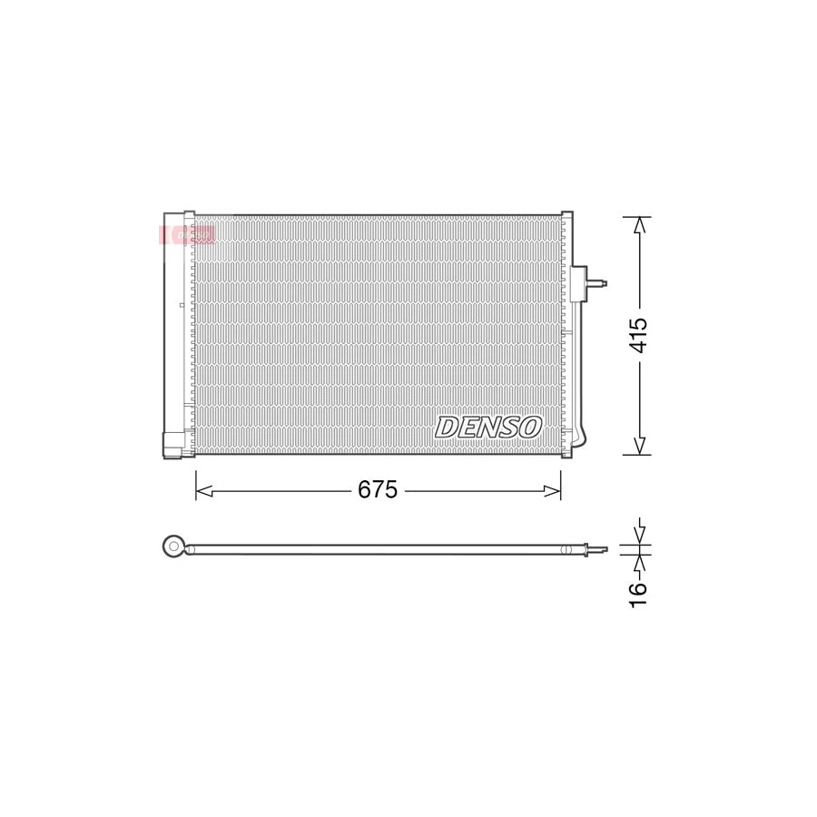 DENSO DCN15001 Air Conditioning Condenser