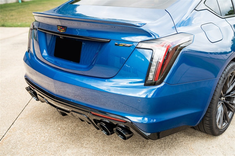 CORSA Performance Corsa 22-25 Caddy CT5-V Blackwing 3in Axle-Back - Act. Exh. - Dual Rear Exit - Twin 4.5in Tips - Blk