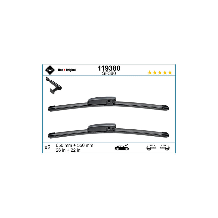 Swf Visioflex 119380 Wiper Blade | ML Performance US Car Parts