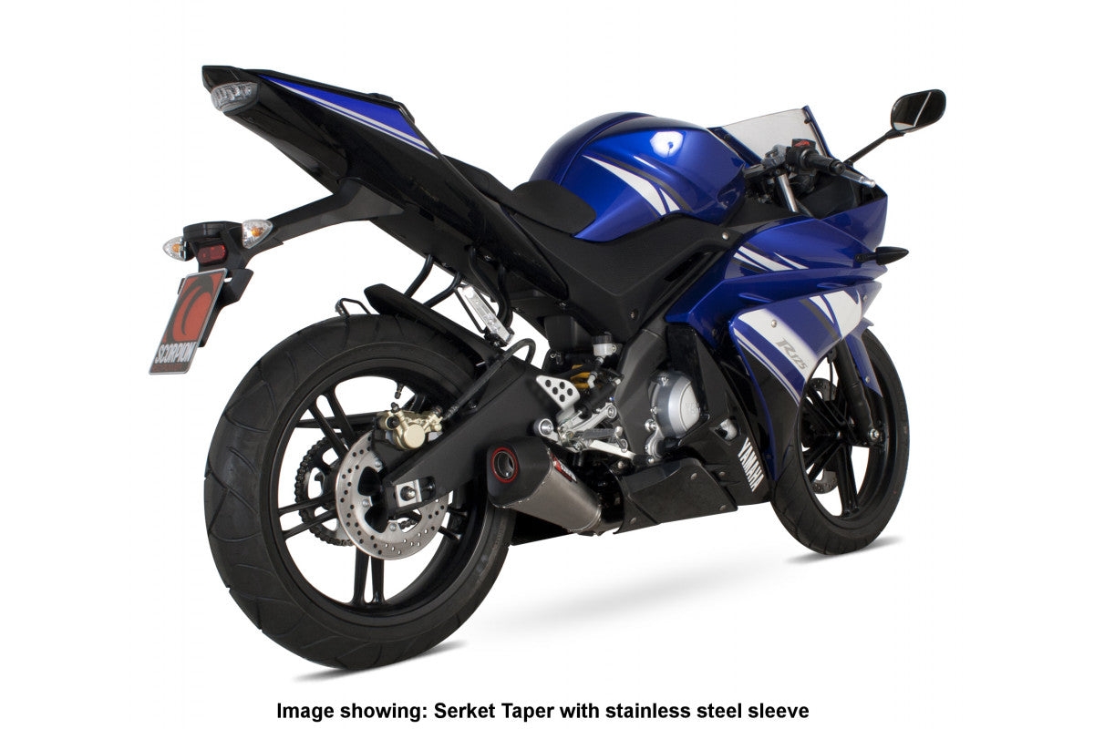 Scorpion RYA90SYSTEO Yamaha YZF-R125 Serket Taper Full System - Titanium Sleeve | ML Performance US US