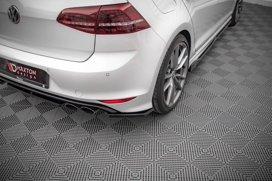 Maxton Design Volkswagen Golf R MK7 Rear Side Splitters V.3