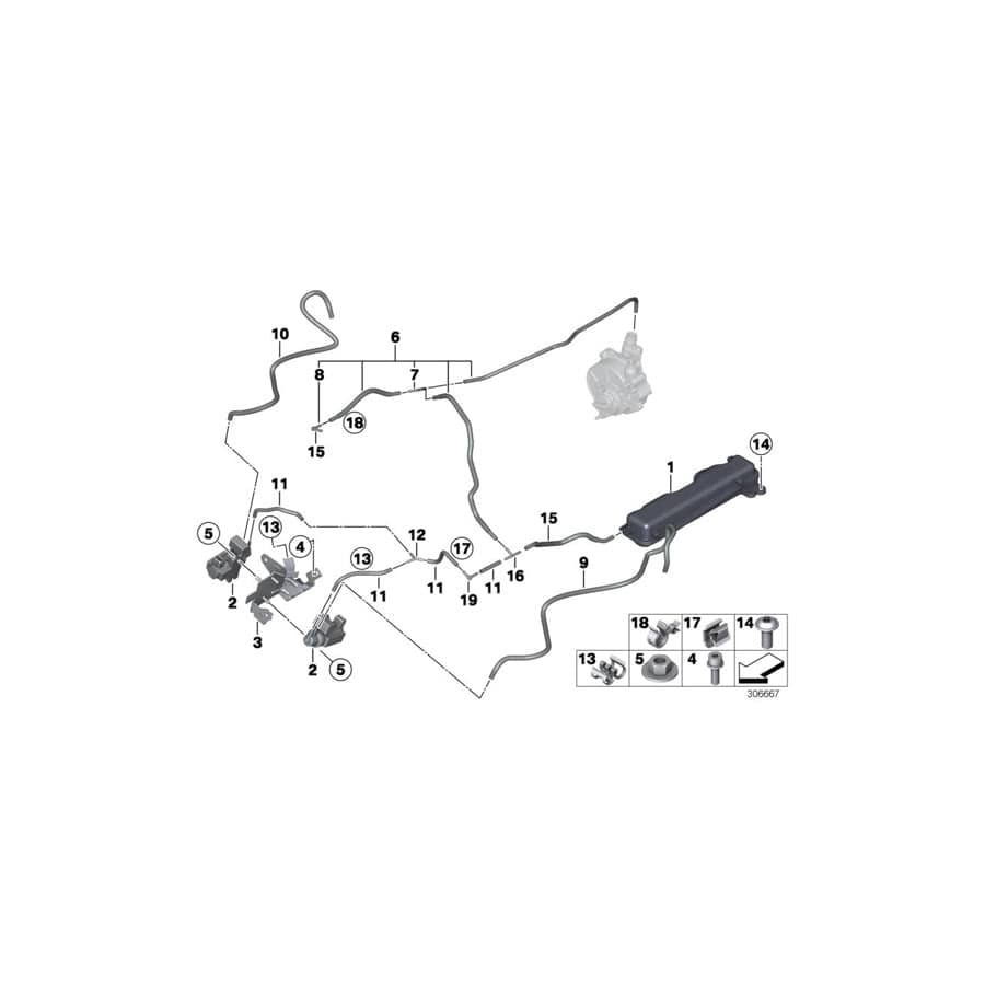 Genuine BMW 11657847632 F01 F13 F12 Vacuum Hose Black (Inc. AlpinaB7X, 650iX 4.0 & X6 50iX 4.4) | ML Performance UK Car Parts