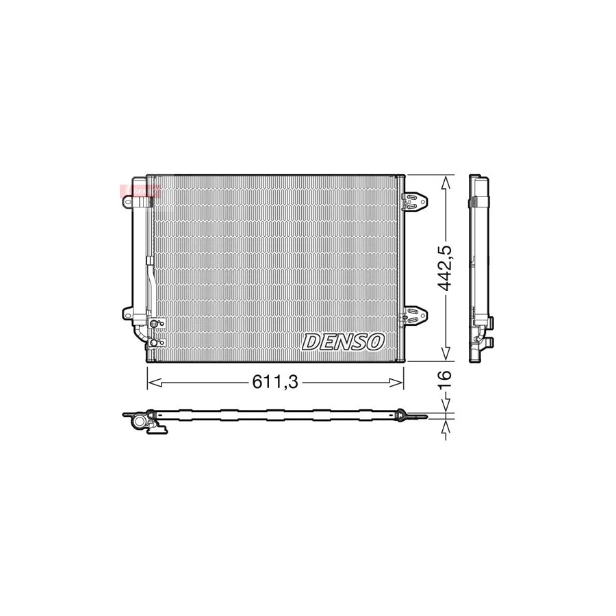 DENSO DCN32013 Air Conditioning Condenser