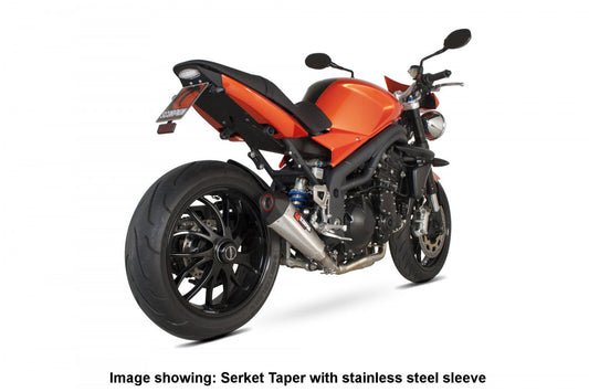 Scorpion RTR66SETEO Triumph Speed Triple 1050 Serket Taper Slip-On - Titanium Sleeve | ML Performance US US