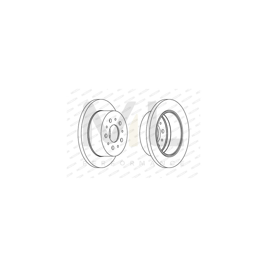 FERODO DDF1637-1 Brake Disc Vented | ML Performance Car Parts