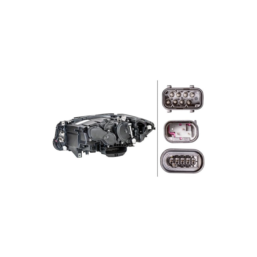 Hella 1EX 011 072-921 Headlight For BMW 5 Series